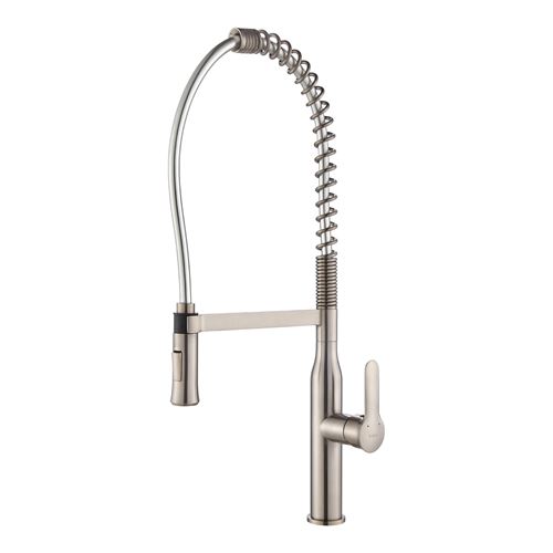 KRAUS KPF-1650SS Nola Single Lever Commercial Style Kitchen Faucet Stainless Steel