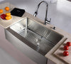 33 inch Farmhouse Apron Single Bowl 16 gauge Stainless Steel Kitchen Sink with NoiseDefend™ Soundproofing