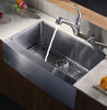 33 inch Farmhouse Apron Single Bowl 16 gauge Stainless Steel Kitchen Sink with NoiseDefend™ Soundproofing
