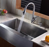 33 inch Farmhouse Apron Single Bowl 16 gauge Stainless Steel Kitchen Sink with NoiseDefend™ Soundproofing