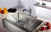 33 inch Farmhouse Apron Single Bowl 16 gauge Stainless Steel Kitchen Sink with NoiseDefend™ Soundproofing