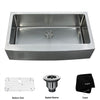 36 inch Farmhouse Apron Single Bowl 16 gauge Stainless Steel Kitchen Sink
