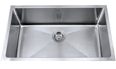 KRAUS KHU100-30 30 inch Undermount Single Bowl 16 gauge Stainless Steel Kitchen Sink  with NoiseDefend™ Soundproofing