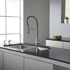 33 inch Undermount 50/50 Double Bowl 16 gauge Stainless Steel Kitchen Sink with NoiseDefend™ Soundproofing