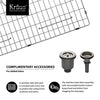 33 inch Undermount 60/40 Double Bowl 16 gauge Stainless Steel Kitchen Sink with NoiseDefend™ Soundproofing