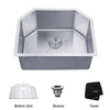 3 INCH UNDERMOUNT SINGLE BOWL 16 GAUGE STAINLESS STEEL KITCHEN SINK