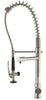 Kraus Single Handle Pull Down Kitchen Faucet Commercial Style Pre-rinse in Stainless Steel