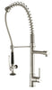 Kraus Single Handle Pull Down Kitchen Faucet Commercial Style Pre-rinse in Stainless Steel