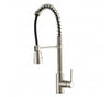 KRAUS Commercial-Style Single-Handle Kitchen Faucet with Pull Down Three-Function Sprayer in Stainless Steel