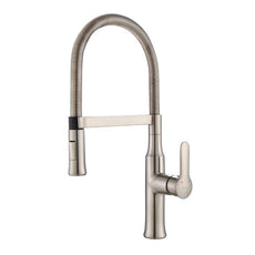 KRAUS KPF-1640SS Nola Single Lever Flex Commercial Style Kitchen Faucet Stainless Steel