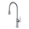 KRAUS Nola Single-Handle Kitchen Faucet with Concealed Pull Down Dual-Function Sprayer in Chrome