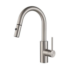 KRAUS KPF-2620SS Mateo Single Lever Pull Down Kitchen Faucet Stainless Steel