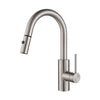 KRAUS KPF-2620SS Mateo Single Lever Pull Down Kitchen Faucet Stainless Steel