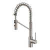 KRAUS KPF-2630SS Mateo Single Lever Commercial Style Kitchen Faucet Stainless Steel