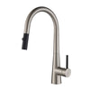 KRAUS Crespo™ Single-Handle Kitchen Faucet with Pull Down Dual-Function Sprayer in Stainless Steel