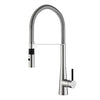 KRAUS Crespo™ Flex Single-Handle Commercial Style Kitchen Faucet with Dual-Function Sprayer in Stainless Steel